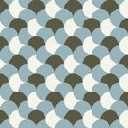 Geometrical gingham pastel pattern grey variant Coffee Mug Gallery Image 2
