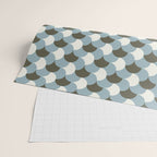 Geometrical gingham pastel pattern grey variant Wrapping Paper Gallery Image 2