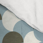 Geometrical gingham pastel pattern grey variant Comforter Gallery Image 4