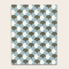 Geometrical gingham pastel pattern grey variant Notebook Gallery Image 4