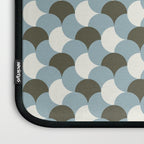 Geometrical gingham pastel pattern grey variant Laptop Sleeve Gallery Image 3
