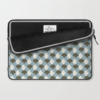 Geometrical gingham pastel pattern grey variant Laptop Sleeve Gallery Image 2