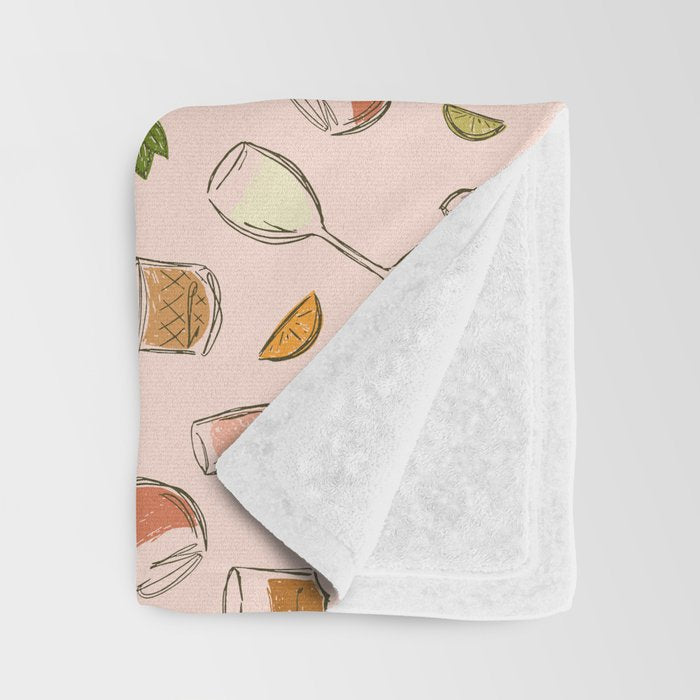Cocktail O Clock Throw Blanket Gallery Image 3