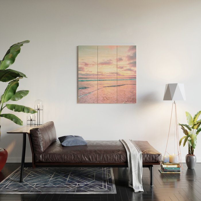 Pastel Sunset - California Beach Life Wood Wall Art Gallery Image 2