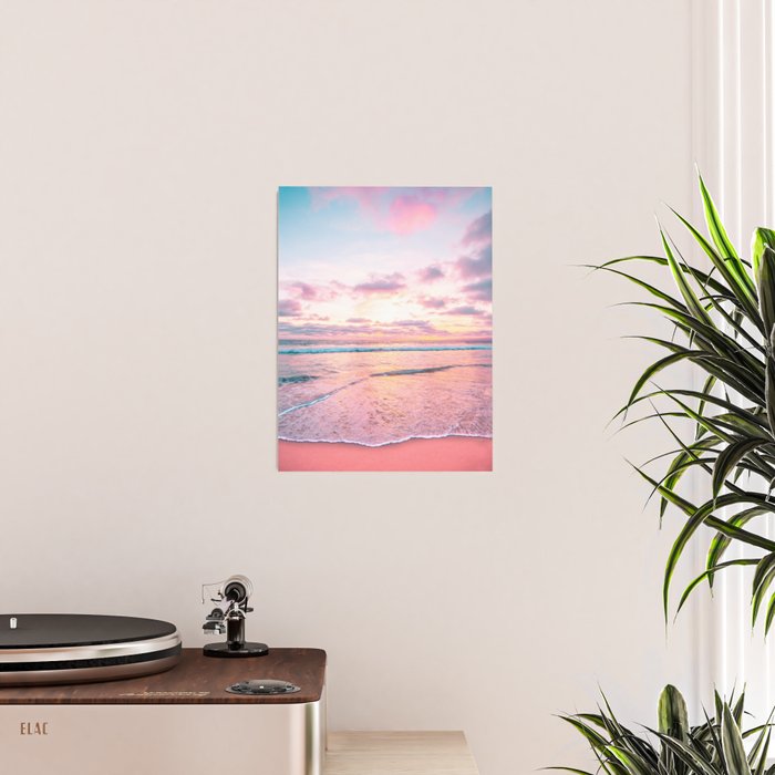 Pastel Sunset - California Beach Life Poster Gallery Image 2