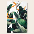 Paradise Bird, Nature Botanical Plant Floral, Tropical Garden Watercolor Painting Cutting Board Gallery Image 1