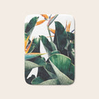 Paradise Bird, Nature Botanical Plant Floral, Tropical Garden Watercolor Painting Bath Mat Gallery Image 1