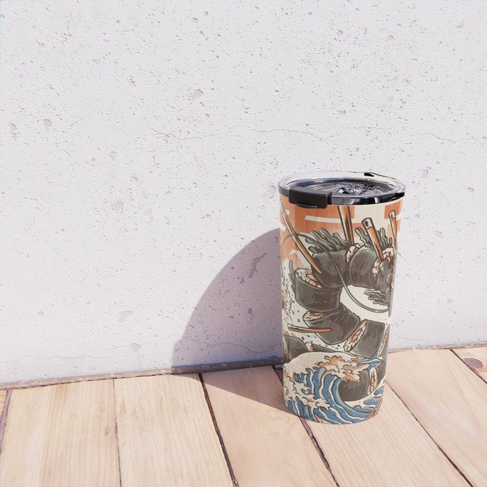 Great Sushi Dragon Travel Mug Gallery Image 4