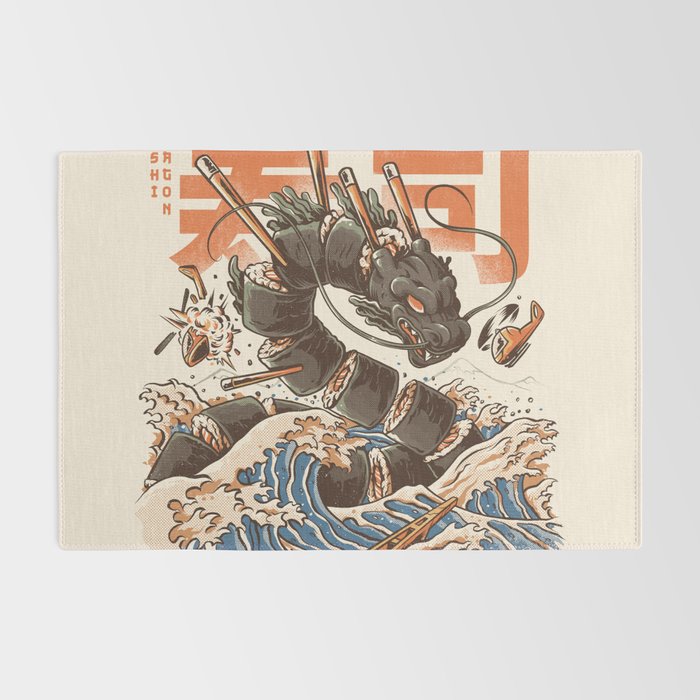 Great Sushi Dragon Rug Gallery Image 2