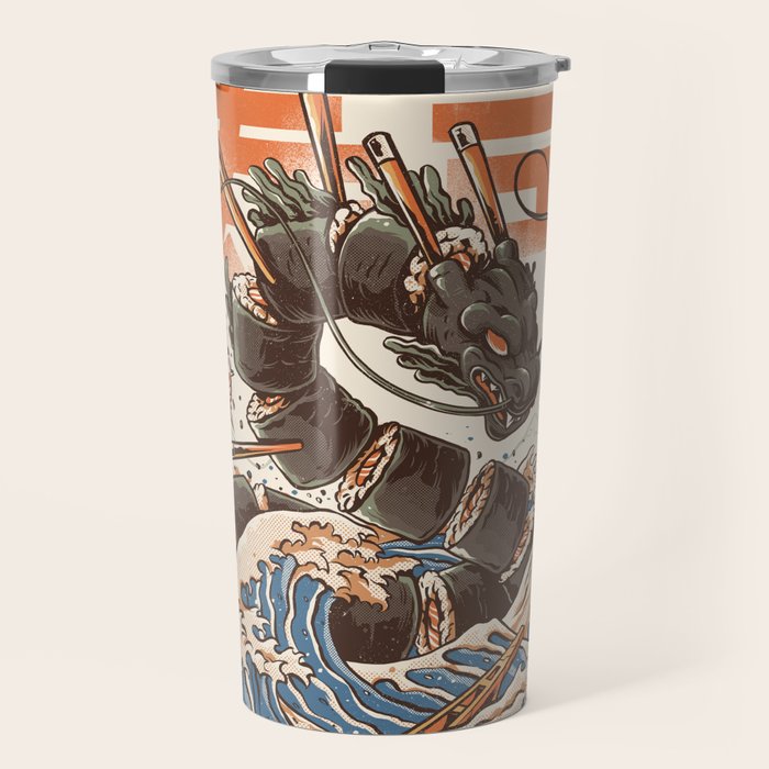 Great Sushi Dragon Travel Mug Gallery Image 1