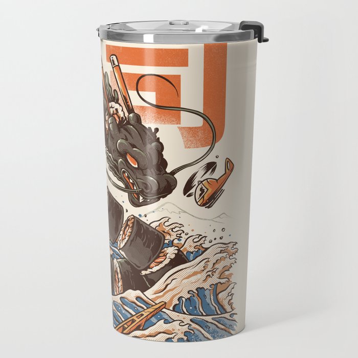 Great Sushi Dragon Travel Mug Gallery Image 2