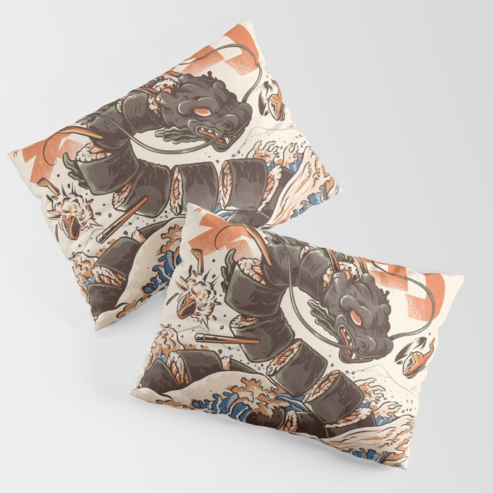 Great Sushi Dragon Pillow Sham Gallery Image 3