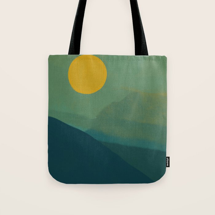 The Hills Felt Green That Evening Tote Bag Gallery Image 1
