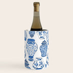Chinoiserie Blue and White Jars Wine Chiller Gallery Image 1