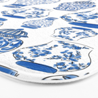 Chinoiserie Blue and White Jars Bath Mat Gallery Image 3