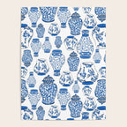 Chinoiserie Blue and White Jars Poster Gallery Image 4