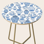 Chinoiserie Blue and White Jars Side Table Gallery Image 2