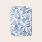 Chinoiserie Blue and White Jars Bath Mat Gallery Image 1