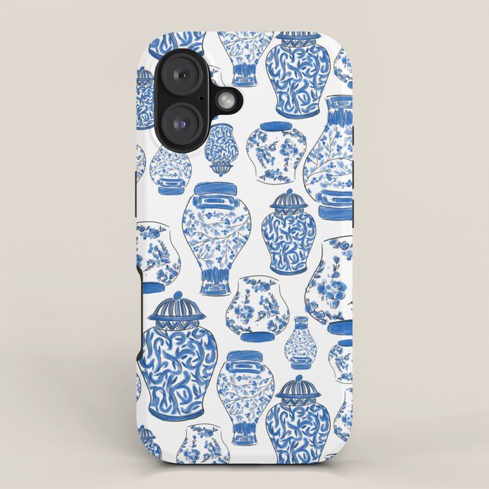 Chinoiserie Blue and White Jars iPhone Case Gallery Image 1