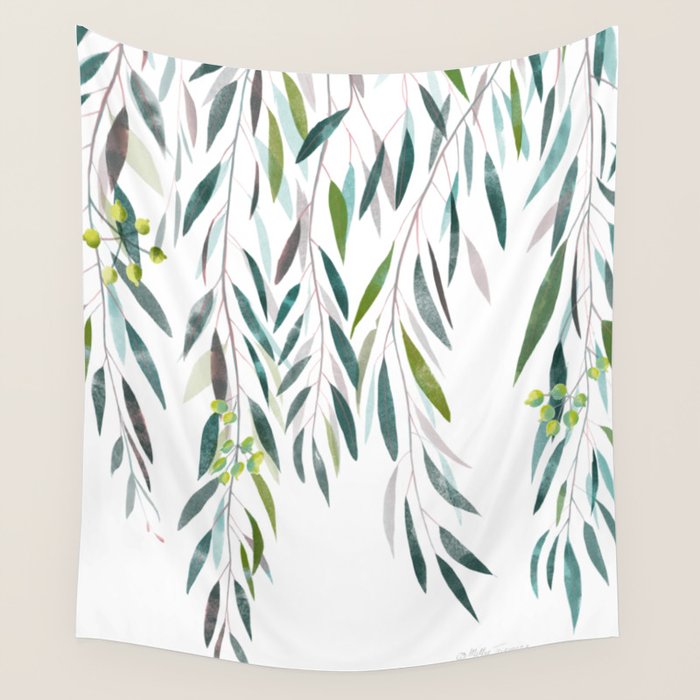 Eucalyptus Drop  Wall Tapestry Gallery Image 4