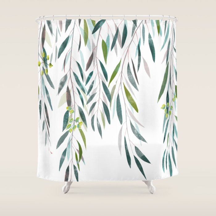 Eucalyptus Drop  Shower Curtain Gallery Image 1