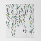 Eucalyptus Drop  Throw Blanket Gallery Image 2
