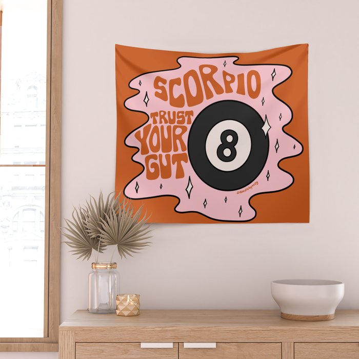 Scorpio Magic 8 Ball Wall Tapestry Gallery Image 2