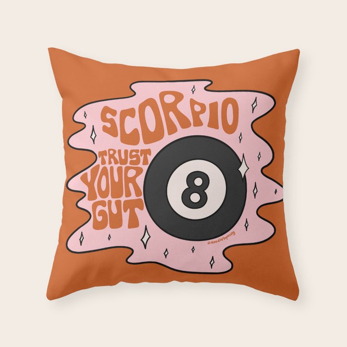 Scorpio Magic 8 Ball Throw Pillow Gallery Image 6