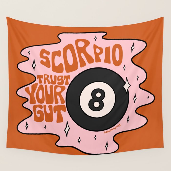 Scorpio Magic 8 Ball Wall Tapestry Gallery Image 4