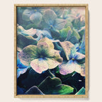 Blue Hydrangea Flower Botanical Serving Tray Gallery Image 1