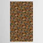 Autumn Mushrooms and Pinecones Tablecloth Gallery Image 2
