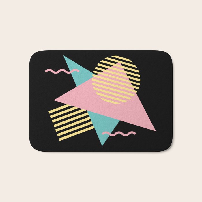 Memphis Pattern 28 / 80s - 90s Retro Bath Mat Gallery Image 1