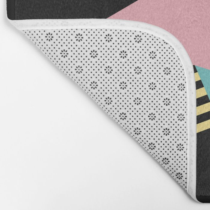 Memphis Pattern 28 / 80s - 90s Retro Bath Mat Gallery Image 2