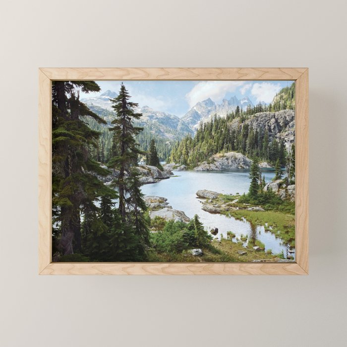 Summer in the Cascades Mini Art Print Gallery Image 1