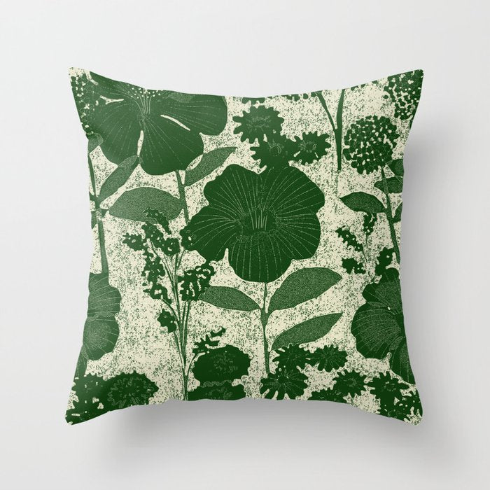 Vintage Grandma's Garden Throw Pillow Gallery Image 6