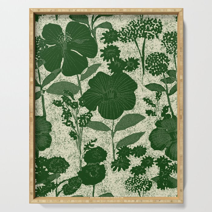 Vintage Grandma's Garden Serving Tray Gallery Image 1