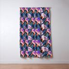 Dark landscape dolphins in the roses Window Curtain Gallery Image 3