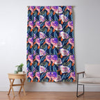 Dark landscape dolphins in the roses Window Curtain Gallery Image 5