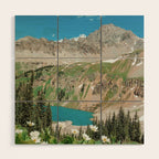 The Blue Lakes of Colorado Wood Wall Art Gallery Image 1