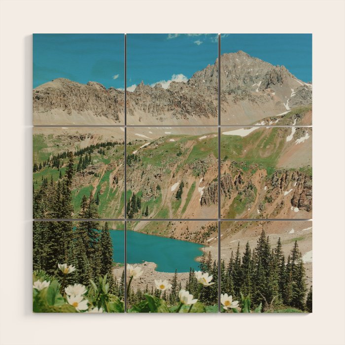 The Blue Lakes of Colorado Wood Wall Art Gallery Image 1