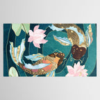 Metallic Koi III Tablecloth Gallery Image 2
