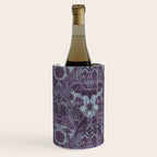 Gothic Halloween Damask - moonlight violet  Wine Chiller Gallery Image 2