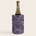 Gothic Halloween Damask - moonlight violet  Wine Chiller Gallery Image 1