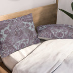 Gothic Halloween Damask - moonlight violet  Pillow Sham Gallery Image 2