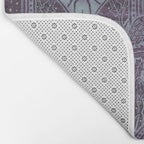 Gothic Halloween Damask - moonlight violet  Bath Mat Gallery Image 2