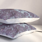 Gothic Halloween Damask - moonlight violet  Pillow Sham Gallery Image 3