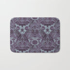Gothic Halloween Damask - moonlight violet  Bath Mat Gallery Image 1