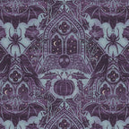 Gothic Halloween Damask - moonlight violet  Coffee Mug Gallery Image 2