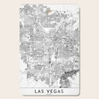 Las Vegas White Map Cutting Board Gallery Image 1
