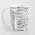 Las Vegas White Map Coffee Mug Gallery Image 3